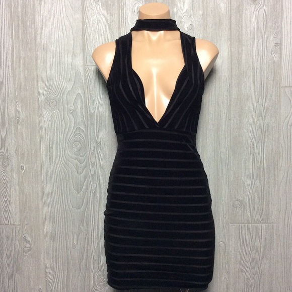 Charlotte Russe Dresses & Skirts - Sexy Black Velvet Dress